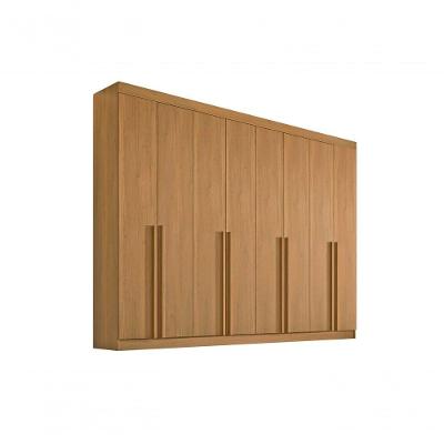 Guarda Roupa Casal Daymont 8 Portas 8 Gavetas MDF Cinamomo D'Doro Móveis 275CM