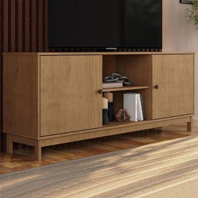 Rack Tv Vitalis 80 Pol 160CM Madeira Maciça Marrom Mpozenato
