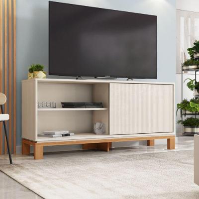 Rack para Tv Mondrian 1.3 Até 55 Polegadas 136cm Mdf Mdp Off White Caemmun Móveis