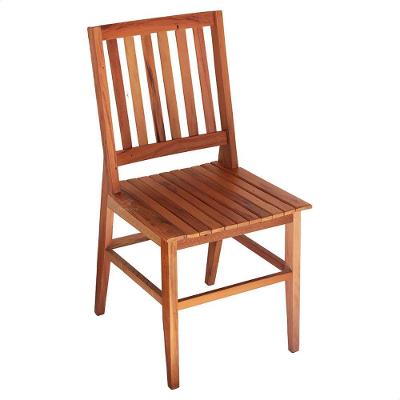 Cadeira Madri Estrutura em Madeira Maciça Assento e Encosto em Madeira Natural