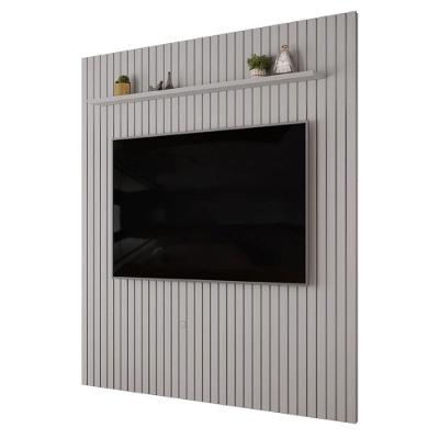 Painel Suspenso para TV Trento 250 Ripado 250CM MDF Café DJ Móveis