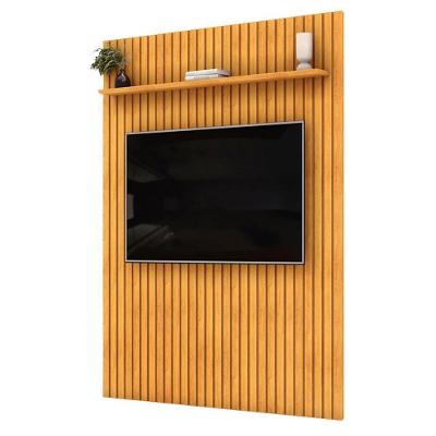 Painel para TV Trento 183 65" 183CM MDF Ripado Cedro Café DJ Móveis