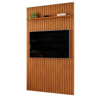Painel Suspenso para TV Trento 143 Ripado 143CM MDF Freijó DJ Móveis