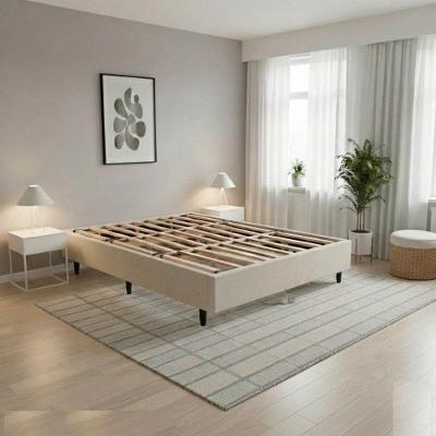 Base para Cama Box Casal Base Cama Box Desmontável e Prática Branco 137CM