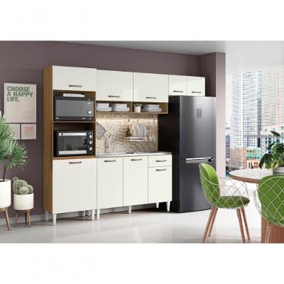 Armário de Cozinha Atenas Atacama 9 Portas 1 Gaveta MDP 249,7CM Aramóveis