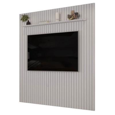 Painel Suspenso para TV Trento 223 Ripado Bali 223CM MDF Café DJ Móveis
