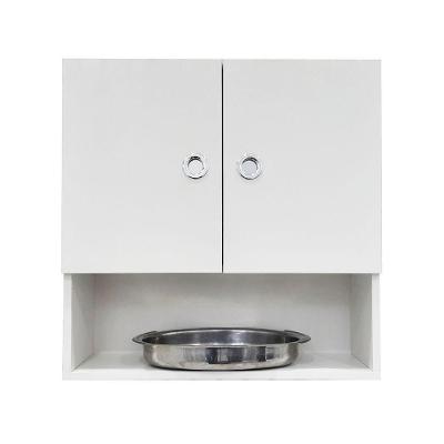 Armário para Cozinha Vegas 60CM 2 Portas MDF Porta de Bater Branco