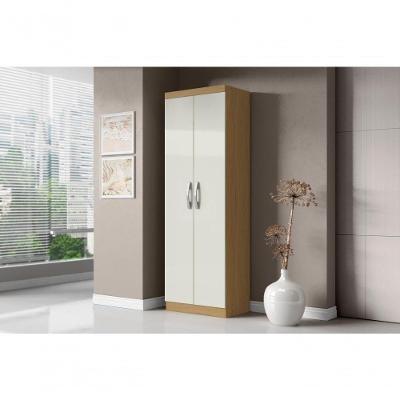 Armário Multiuso New Atacama 2 Portas 3 Prateleiras 52CM MDP Off White Aramóveis