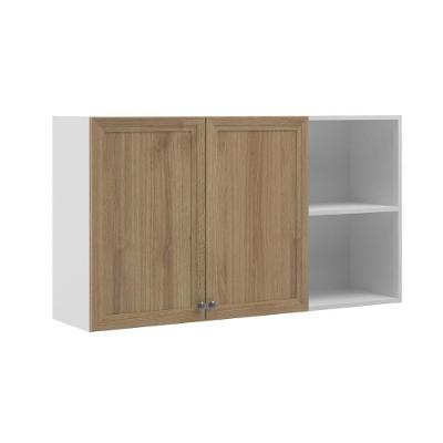 Armário Aéreo Berlim 119,8CM 2 Portas MDP Porta de Bater Branco Ditália Móveis