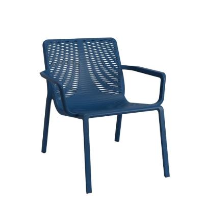 Cadeira Livy Savoia Estrutura em Plástico Polipropileno Azul Petróleo Plaxmetal 69,1CM