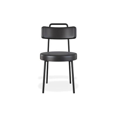 Cadeira Courissimo Estrutura Aço Estofado Espuma Laminada Preta SSX Multicoisas