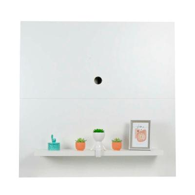 Painel para TV Austin 39" 90CM MDP com Nichos Branco Mercado das Prateleiras