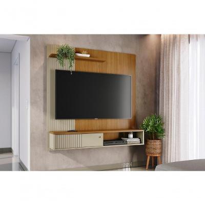 Home Theater Aurora para TV Até 65" 160CM MDF-MDP Bege Madetec Móveis