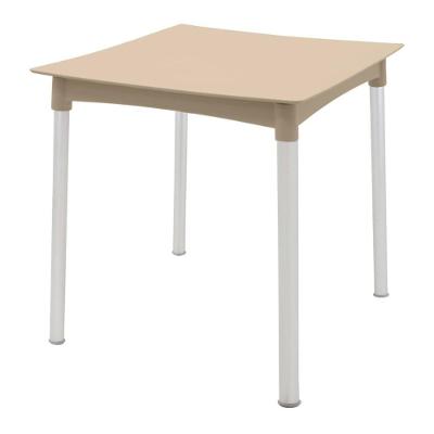 Mesa Diana 4 Lugares Quadrada Plástico 70CM Areia Pernas Alumínio 50kg Tramontina