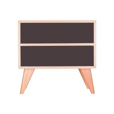 Sapateira Vicenza 2 Portas 60CM MDP Carvalho e Grafite Mercado das Prateleiras