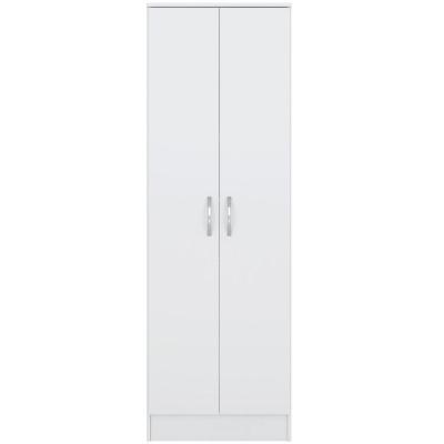 Sapateira Armário Multiuso Gold 2 Portas 6 Prateleiras 61CM MDF-MDP Branco Demóbile