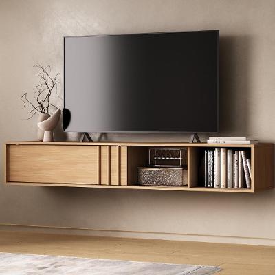 Rack Suspenso para Tv Linea 160CM MDP Marrom Cedro Móveis Carraro