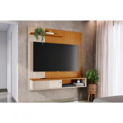 Home Theater Aurora para TV Até 65" 160CM MDP Porta de Correr Off White Madetec Móveis