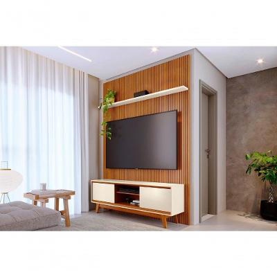 Home Milo para TV Até 65" 179CM MDF-MDP Portas de Correr Off White Madetec Móveis