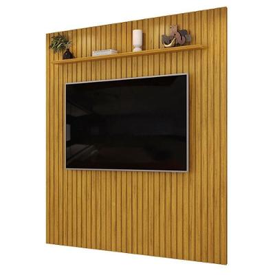 Painel Suspenso para TV Trento 223 223CM MDF Ripado Cedro DJ Móveis