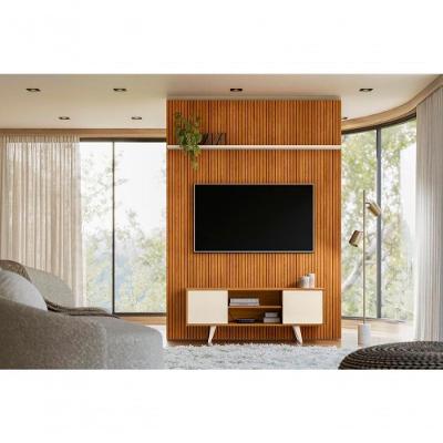 Rack Painel Panorama para TV 55" 136CM MDP-MDF Off White Madetec Móveis