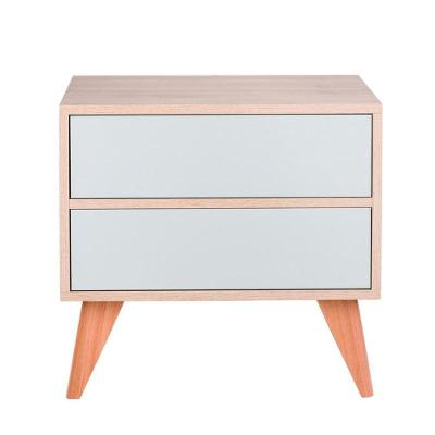 Sapateira Retrô Vicenza 2 Portas 2 Prateleiras 60CM MDP Verde Menta e Carvalho Treviso Mercado