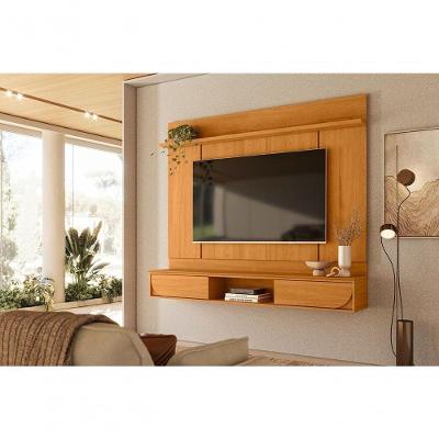 Painel para TV Aura 65" 182CM MDP Laqueado Marrom Madetec Móveis