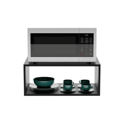 Nicho para Micro-ondas Lyon MDP 60CM Preto Mercado das Prateleiras