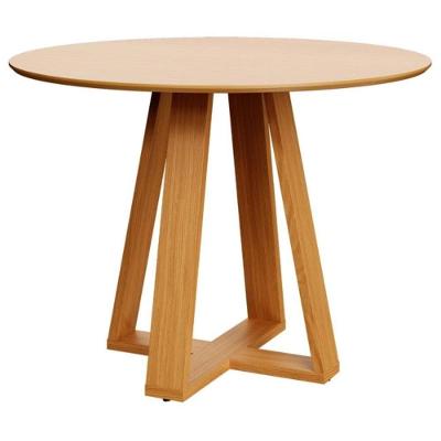 Mesa de Jantar TM93CR 4 Lugares Redonda MDF 105CM Carvalho Rosé Dalla Costa Móveis