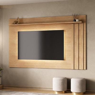 Painel para TV Ventura 180CM MDP com Suporte Marrom Móveis Carraro