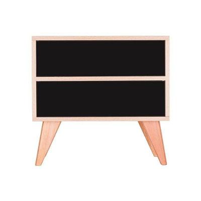 Sapateira Vicenza 2 Portas 2 Prateleiras 60CM MDP Carvalho e Preto