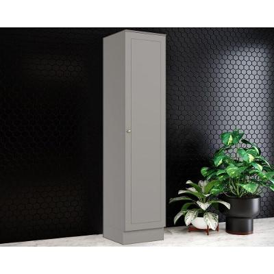 Bancada Paneleiro Americana 1 Porta 5 Prateleiras MDP 52CM Cinza