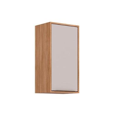 Armário Aéreo Cozinha Celeste 40CM 1 Porta MDF Cinamomo e Off White MGM