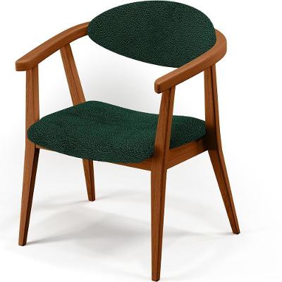 Kit 2 Poltronas Decorativas Cecília L02 Bouclê Verde Lyam Decor