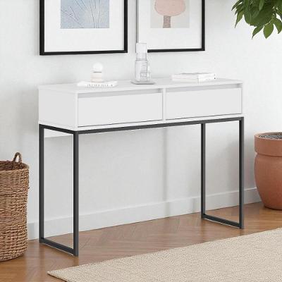 Aparador Buffet Monaco Industrial 2 Gavetas MDP 110CM Branco Casah
