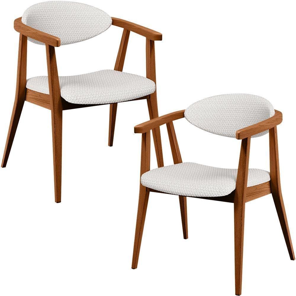 Kit 02 Poltronas Cecília B04 Bouclê Cru - 1