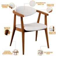 Kit 02 Poltronas Cecília B04 Bouclê Cru - 7