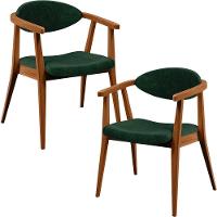 Kit 02 Poltronas Cecília B04 Facto Verde Musgo - 1