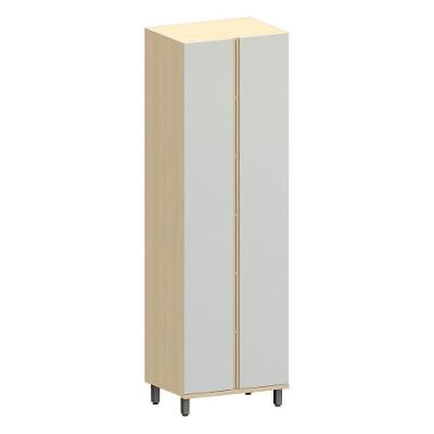 Armário para Cozinha Aurora 2 Portas 4 Prateleiras MDF-MDP 70CM Cinza Cristal