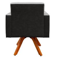 Kit 02 Poltronas Helô L02 Cinza Preto