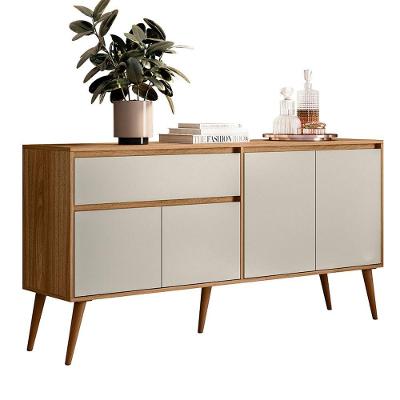 Aparador Buffet Villa Ptl Retrô 4 Portas 1 Gaveta 160CM Off White Peternella Móveis