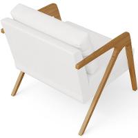 Kit 02 Poltrona Pietra Estrutura L02 Corano Branco - 2