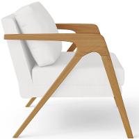 Kit 02 Poltrona Pietra Estrutura L02 Corano Branco - 3