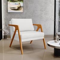 Kit 02 Poltrona Pietra Estrutura L02 Corano Branco - 8