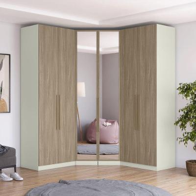 Guarda Roupa Modulado Bellagio 6 Portas de Bater 3 Gavetas MDP Areia Hp-jequitibá Casa 812