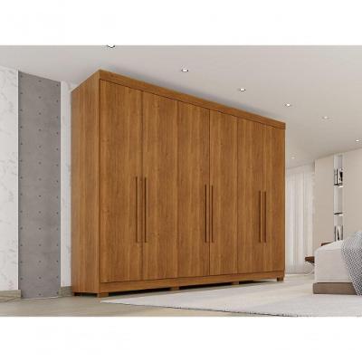 Guarda Roupa Casal CRSAL 6 Portas de Bater 6 Gavetas MDF Cinamomo Multimóveis 274CM