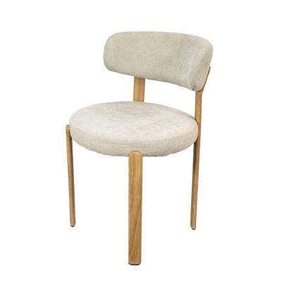 Cadeira de Escritório Tuela Estofado em Linho Cinza Estrutura em Aço OR Design