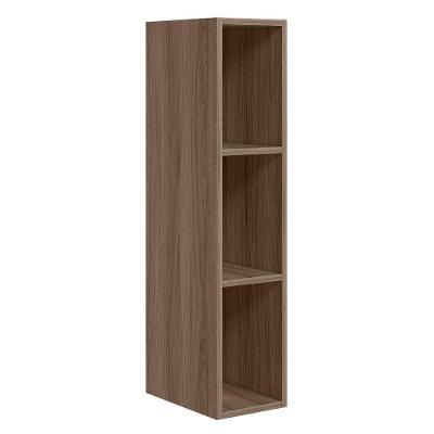 Armário Aéreo 3 Nichos 20CM MDF sem Porta Café Nicioli Móveis