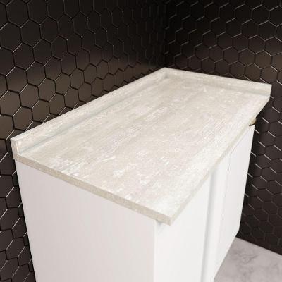 Tampo para Balcão Amy sem Porta sem Gavetas 94CM Cinza Casa 812