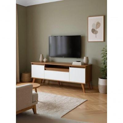 Rack para TV Dallas 150CM MDF Freijo com Portas Basculantes On Móveis